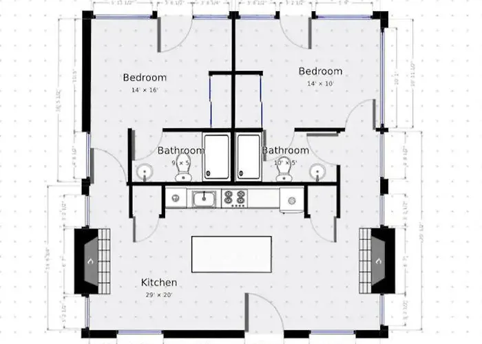 Сasa de vacaciones Happy Cactus Walkable 2br By Uofa And Parking